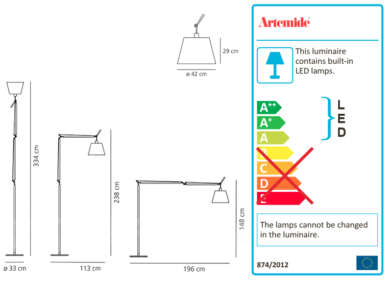 Artemide Tolomeo Mega terra