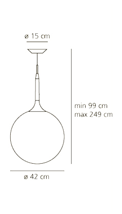 ARTEMIDE CASTORE 42 SUSPENSION