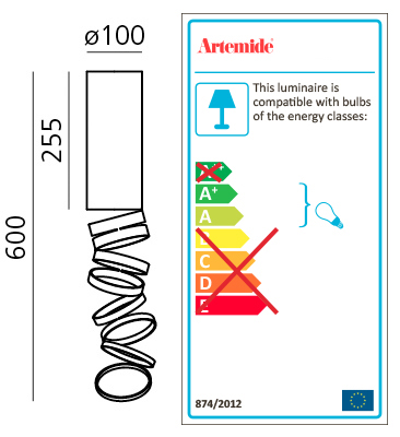 ARTEMIDE DECOMPOSE' LIGHT CEILING