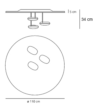 ARTEMIDE DROPLET LED CEILING