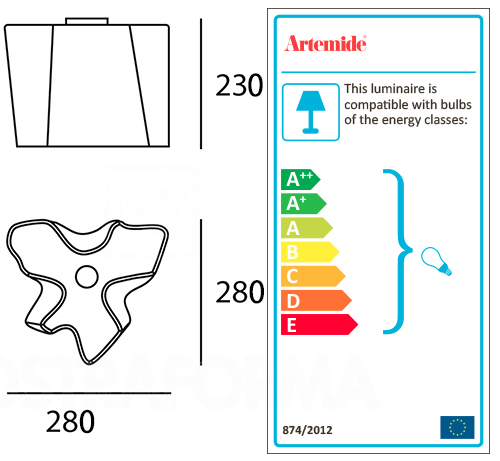 ARTEMIDE LOGICO MINI CEILING