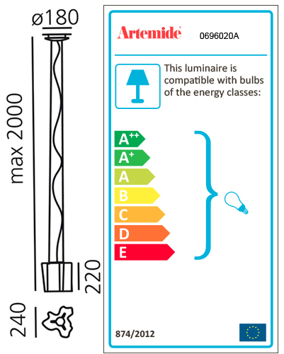 ARTEMIDE LOGICO MINI SUSPENSION