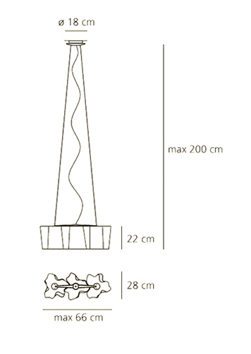 ARTEMIDE LOGICO SUSPENSION 3 IN LINEA