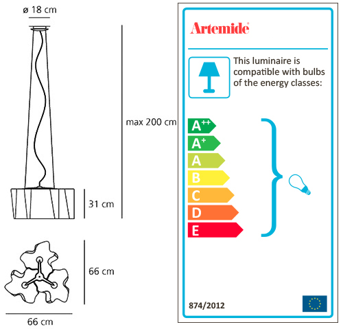 ARTEMIDE LOGICO SUSPENSION 3x120°