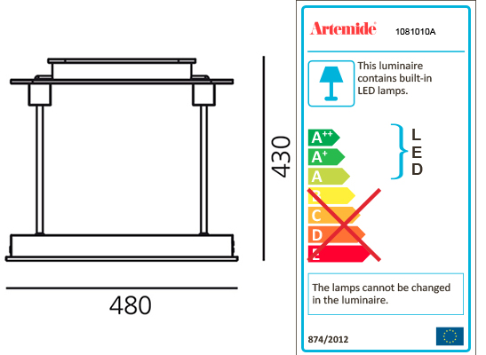 ARTEMIDE PAUSANIA LED TW