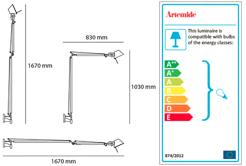 ARTEMIDE TOLOMEO BRACCIO