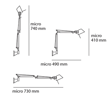 ARTEMIDE TOLOMEO MICRO WALL