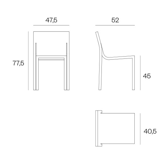 bd barcelona design Stedelijk chair sizes