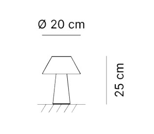 Lampada da Tavolo senza filo con batterie ricaricabili Autonomia 9 ore  Abat-Jour in metacrilalto TATA 20x20x25h cm Trasparente, Emporium