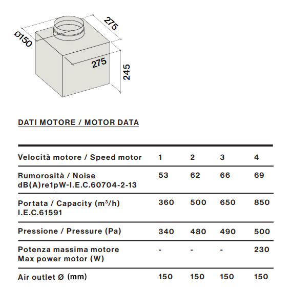 Falmec Downdraft