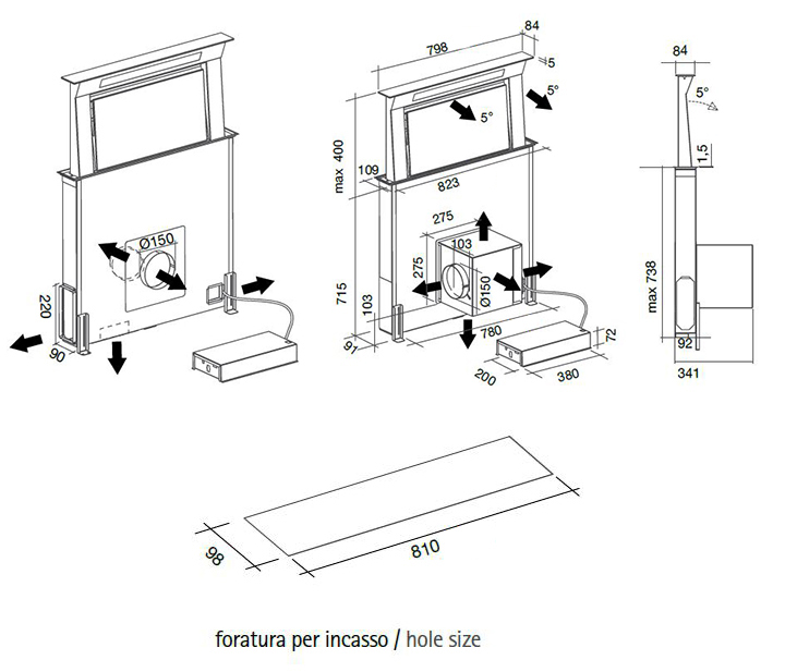 Falmec Downdraft