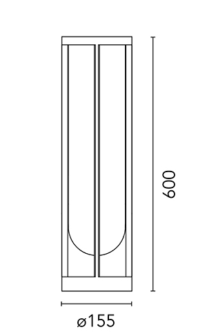 Flos In Vitro Bollard