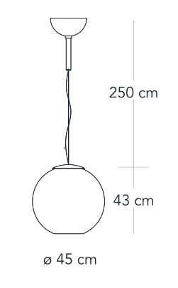 Fontana Arte Globo di luce