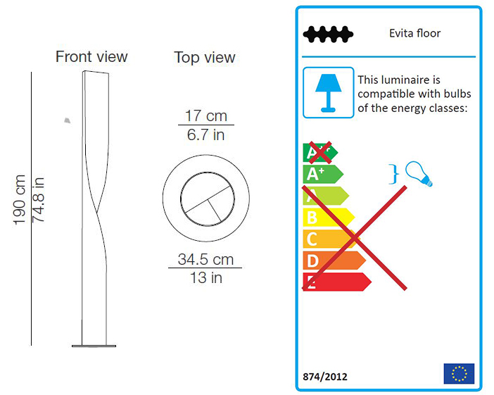 Kundalini Evita sizes