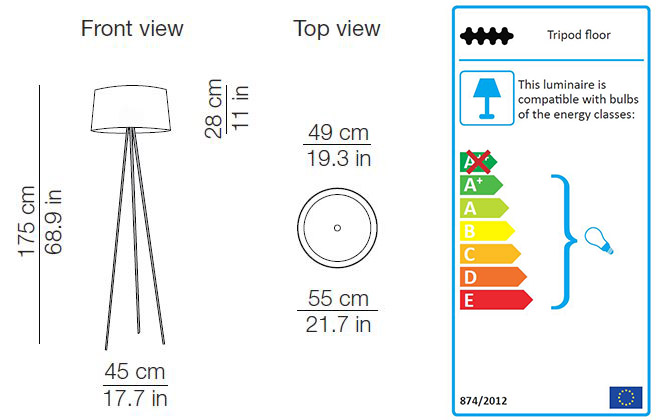 Kundalini Tripod sizes