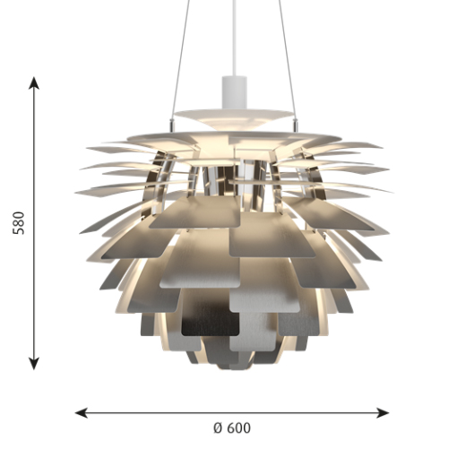 Louis Poulsen PH Artichoke sizes