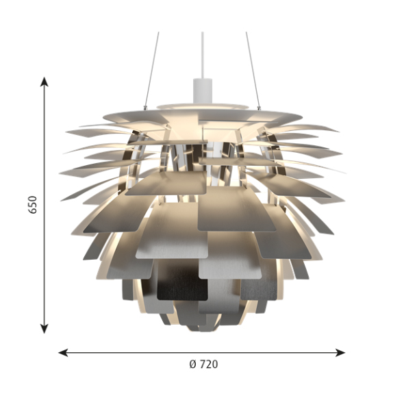 Louis Poulsen PH Artichoke sizes