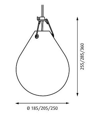 Louis Poulsen Moser sizes