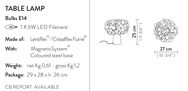 slamp clizia table