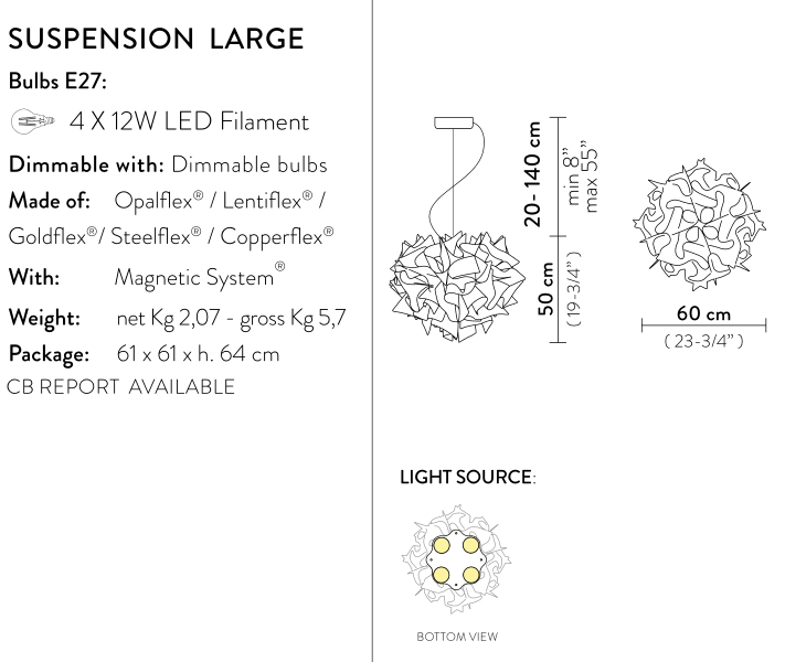 slamp veli large suspension misure