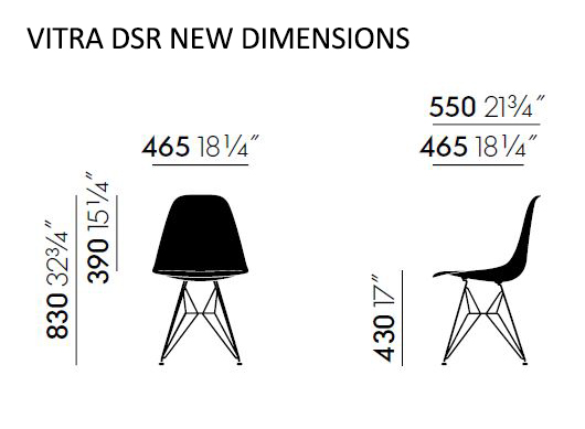 Vitra DSR Nuove dimensioni