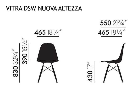 Vitra DSW Nuove dimensioni