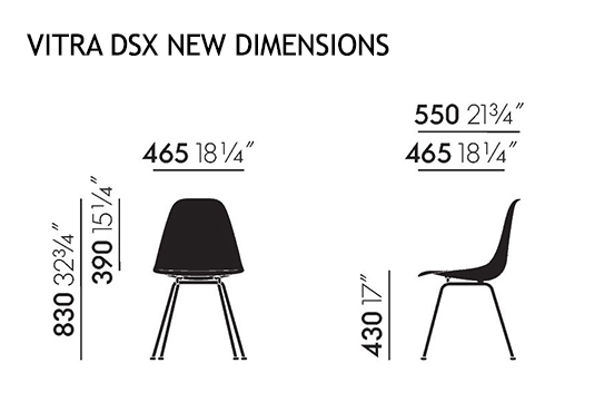 Vitra DSX Nuove dimensioni