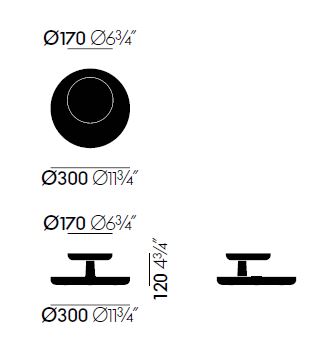 vitra rotary tray sizes