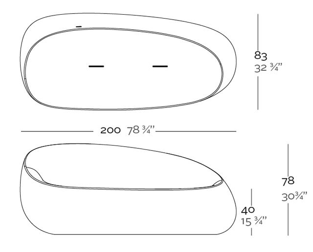 vondom stones sofa sizes